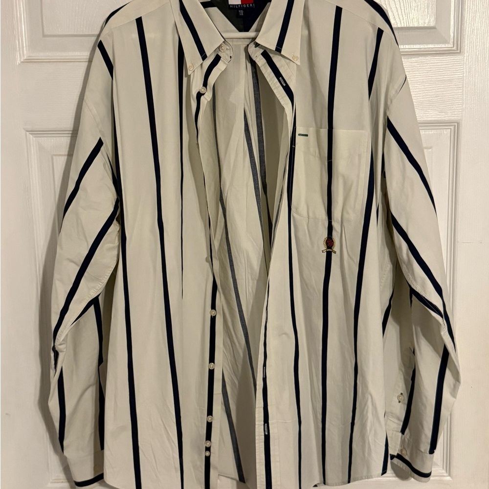 Striped Button-Up Shirt